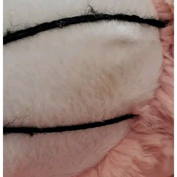 11 Inch Pink White Cat Red Round Flocked Nose Calplush Stuffed Animal Plush Toy - Picture 10 of 11
